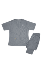 Nanny Tag Two-Piece Uniform Set - Silver Grey - Image 8