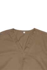 Nanny Tag Two-Piece Uniform Set - Taupe Brown - Image 5