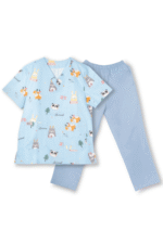 Nanny Tag Two-Piece Uniform Set - Light Blue - Image 4