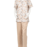 Nanny Tag Two-Piece Uniform Set - Beige