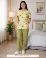 Nanny Tag Two-Piece Uniform Set - Green - Image 8