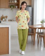 Nanny Tag Two-Piece Uniform Set - Green - Image 2