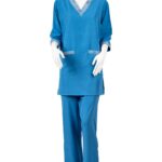 Nanny Tag Two-Piece Uniform Set – Blue